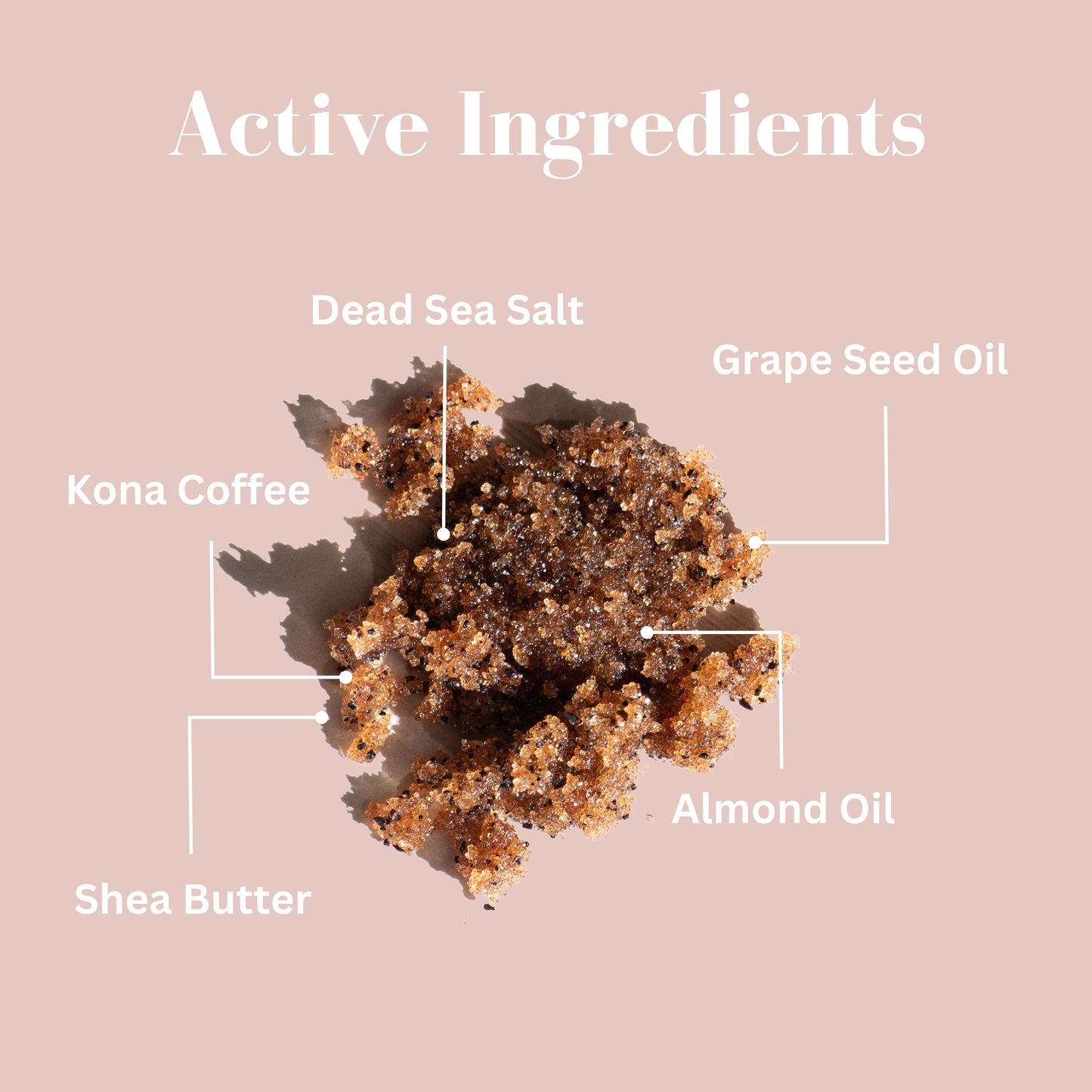 lifes butter coffee scrub active ingredients
