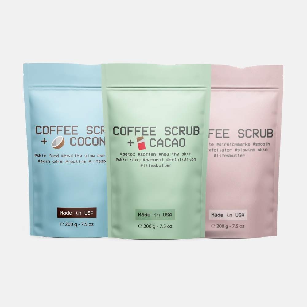 The Exfoliation Bundle Coffee Scrub Life's Butter 