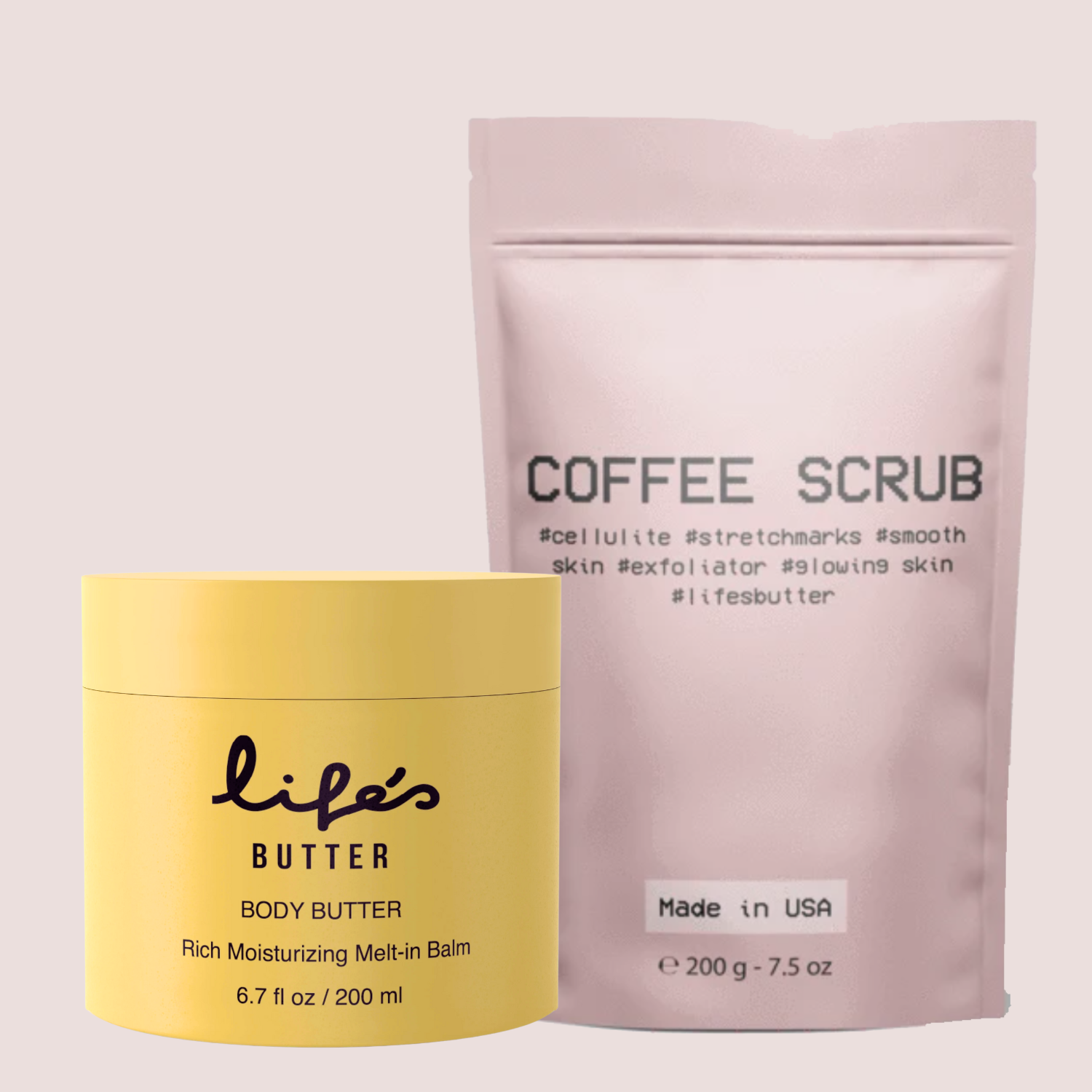 Life's Butter Coffee Scrub + Body Butter | The After Shaving Duo