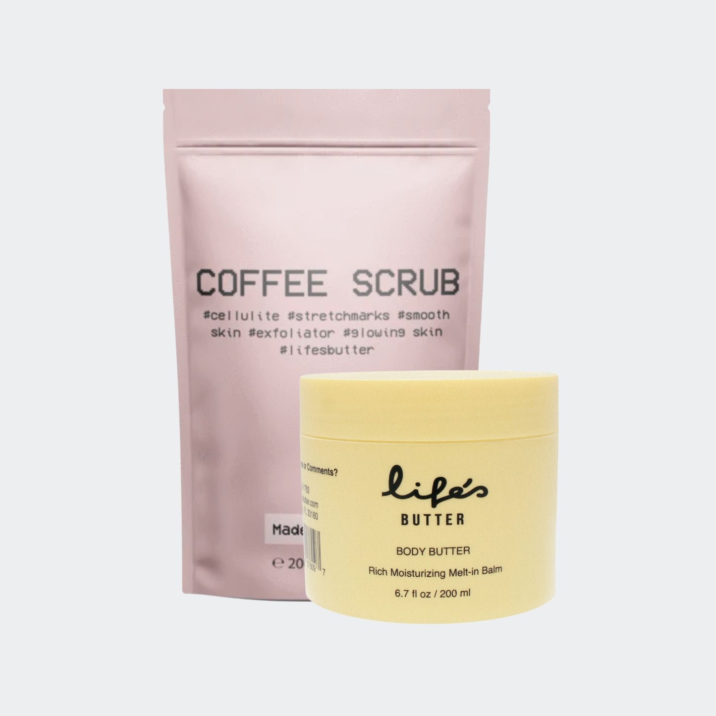 Life's Butter Coffee Scrub + Body Butter| The Shaving Duo