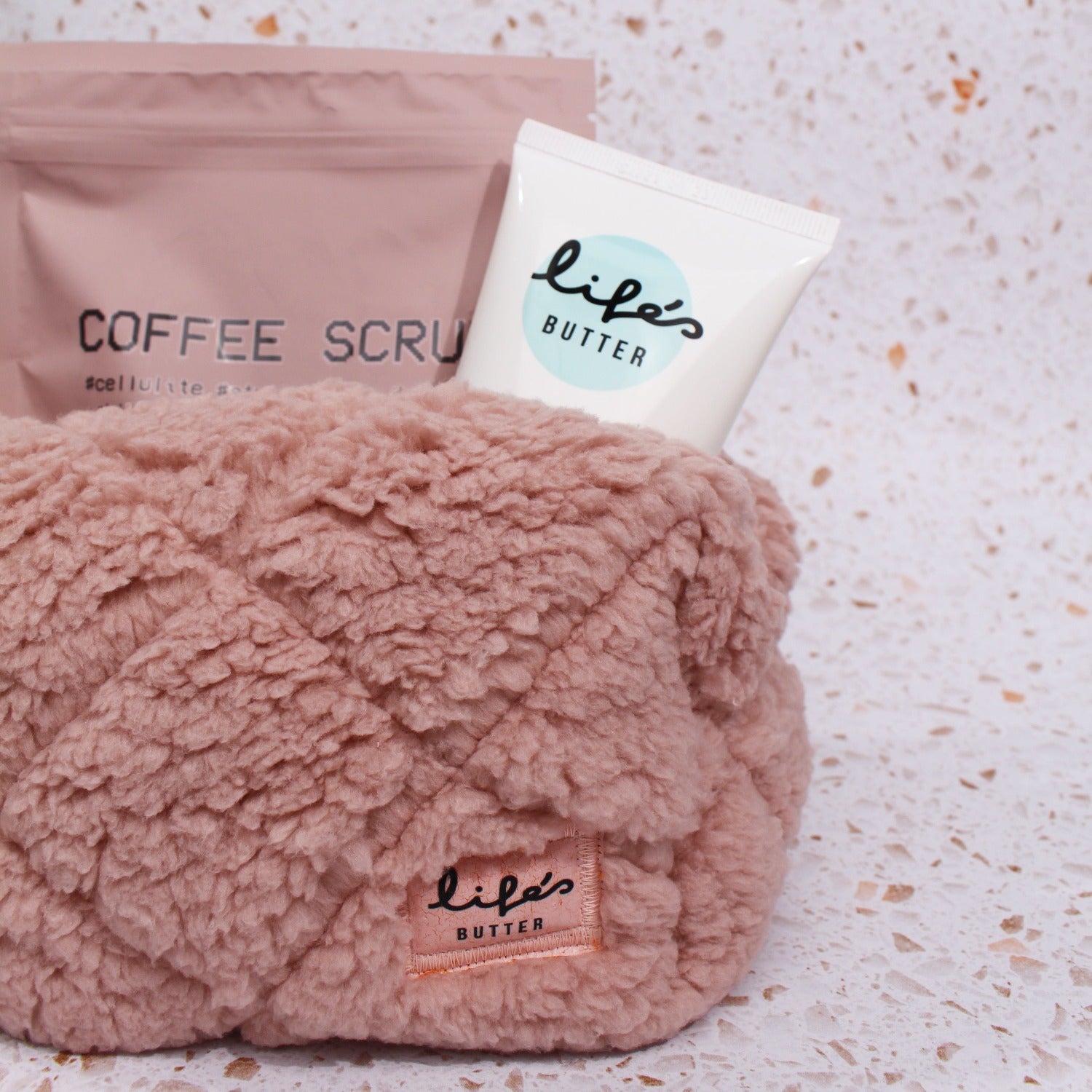 zipper cosmetic bag, furry makeup bag, fluffy makeup bag