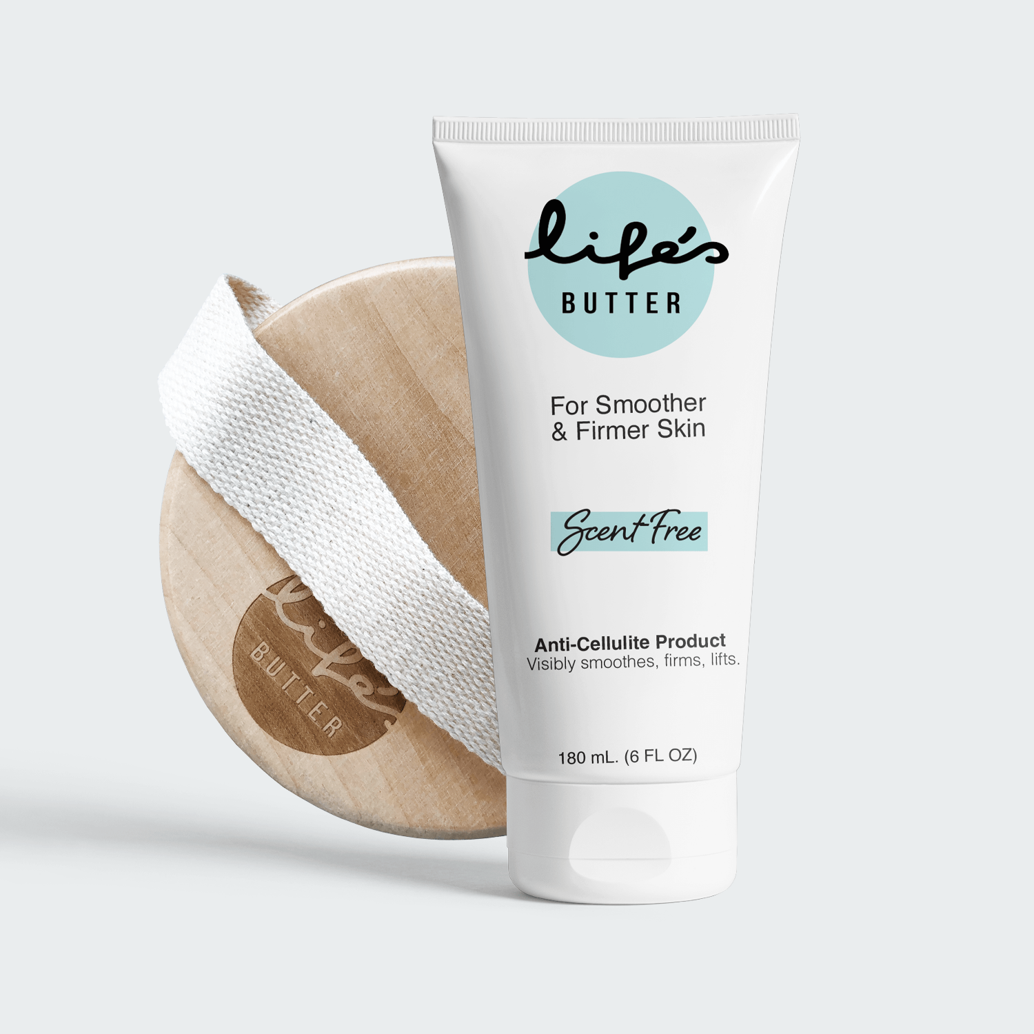 Life's Butter Anti-Cellulite Cream - Scent-Free with Dry Brush